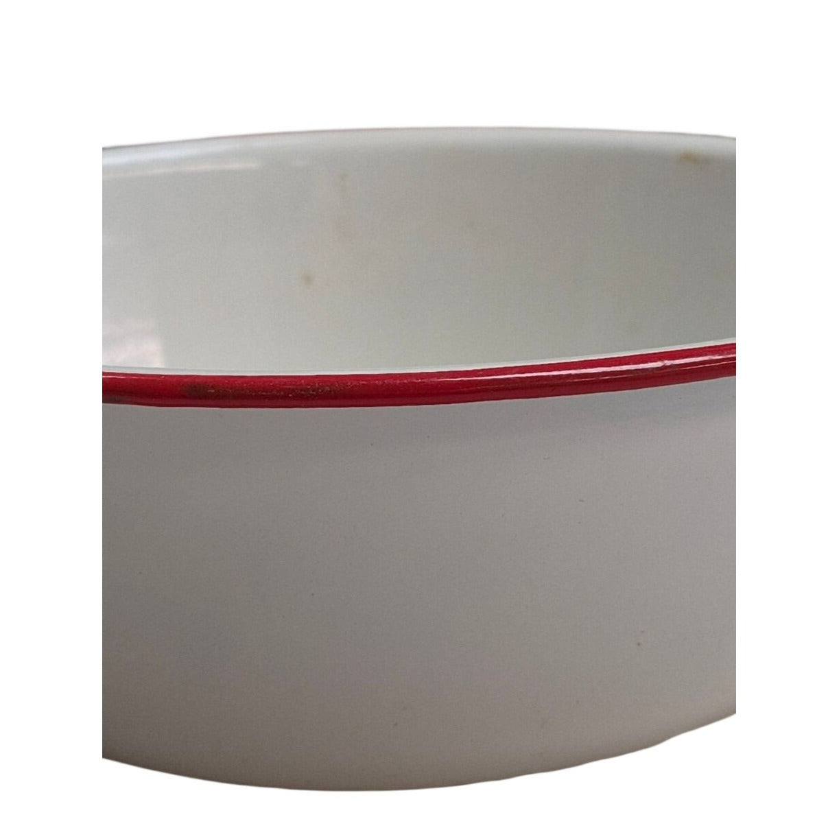 Vintage White Enamelware 8" x 3"