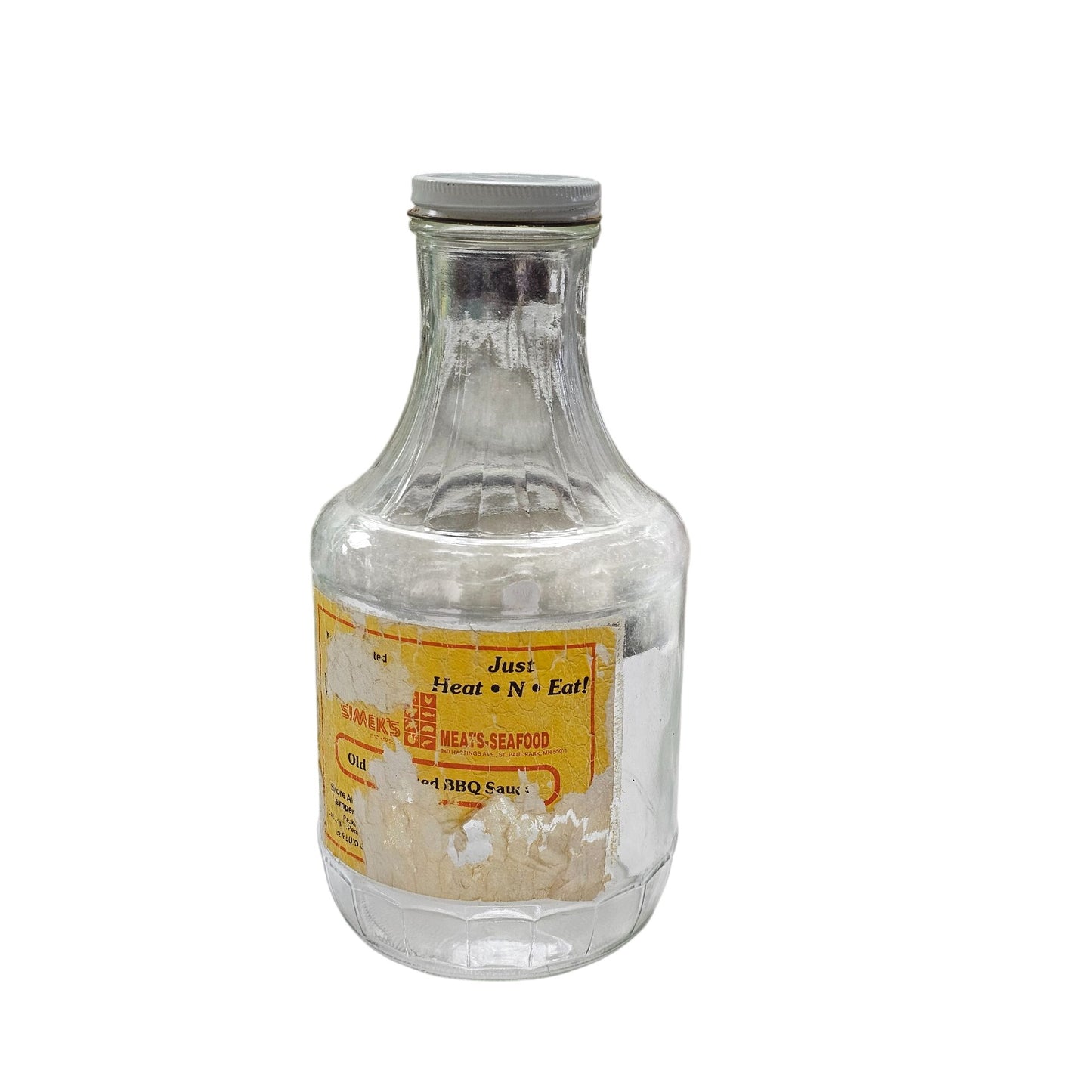 Glass BBQ Sauce Bottle