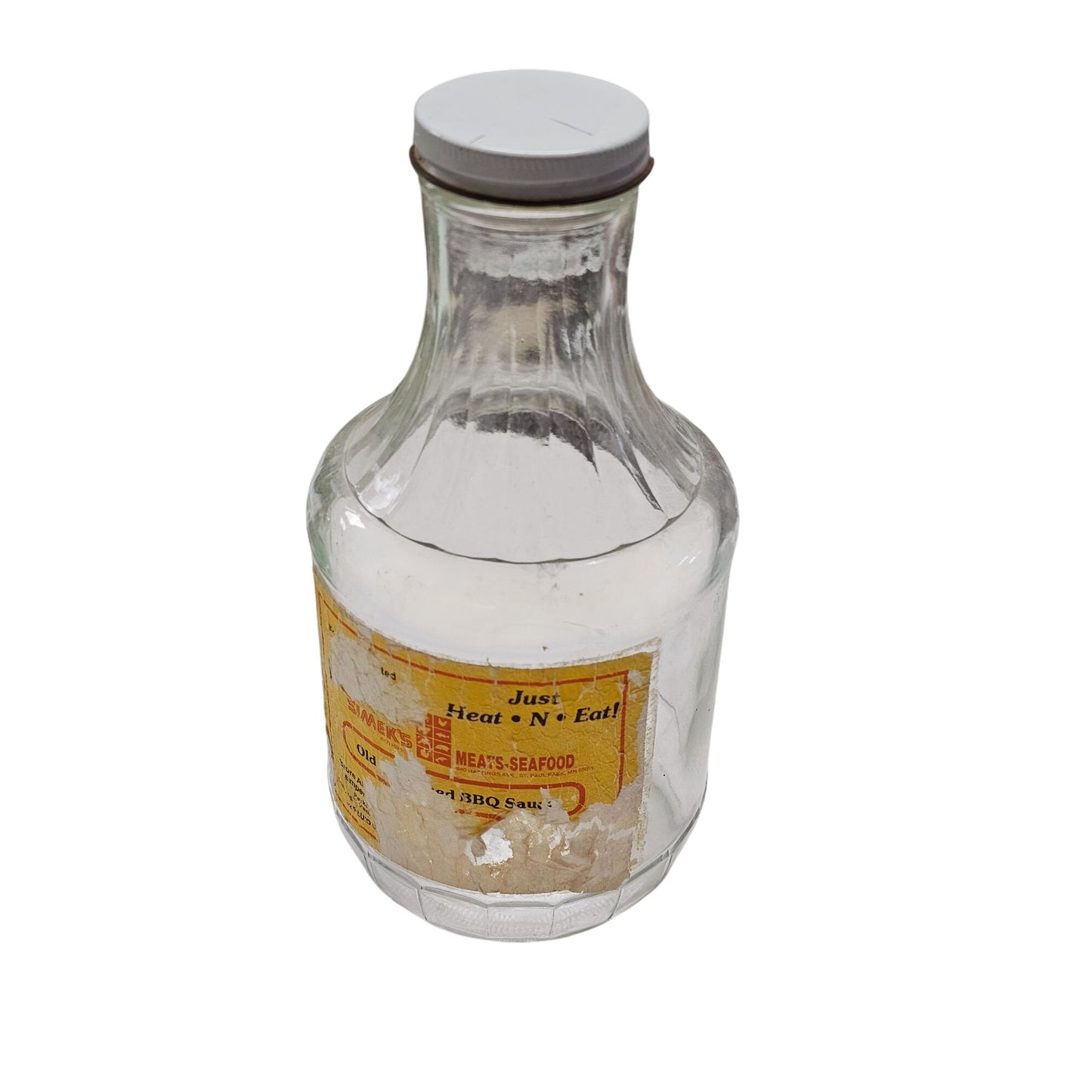 Glass BBQ Sauce Bottle