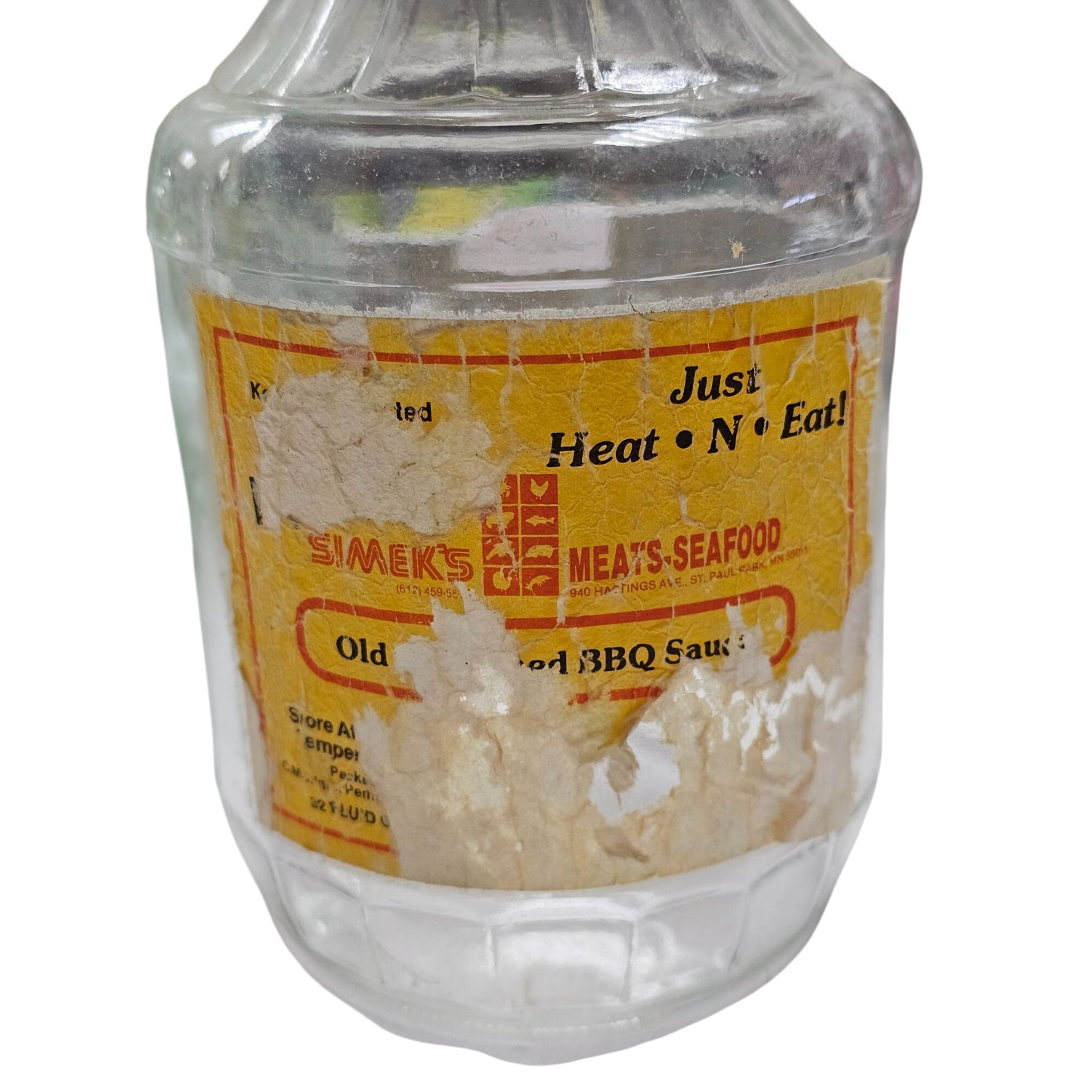 Glass BBQ Sauce Bottle