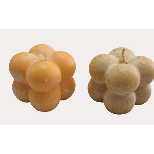 Set 2 Aesthetic Bubble Candles Handmade