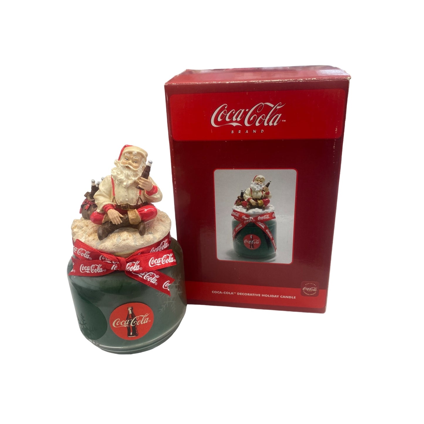 Coca-Cola Brand Santa Claus Holiday Candle