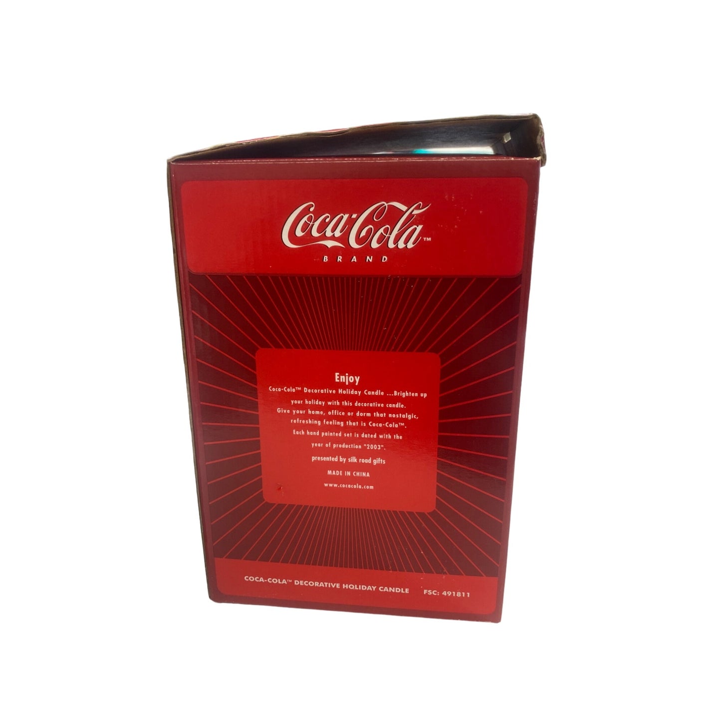 Coca-Cola Brand Santa Claus Holiday Candle
