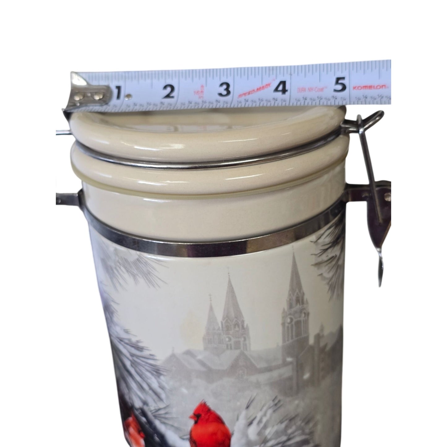 Scarlet Sanctuary Cardinal Ceramic Canister