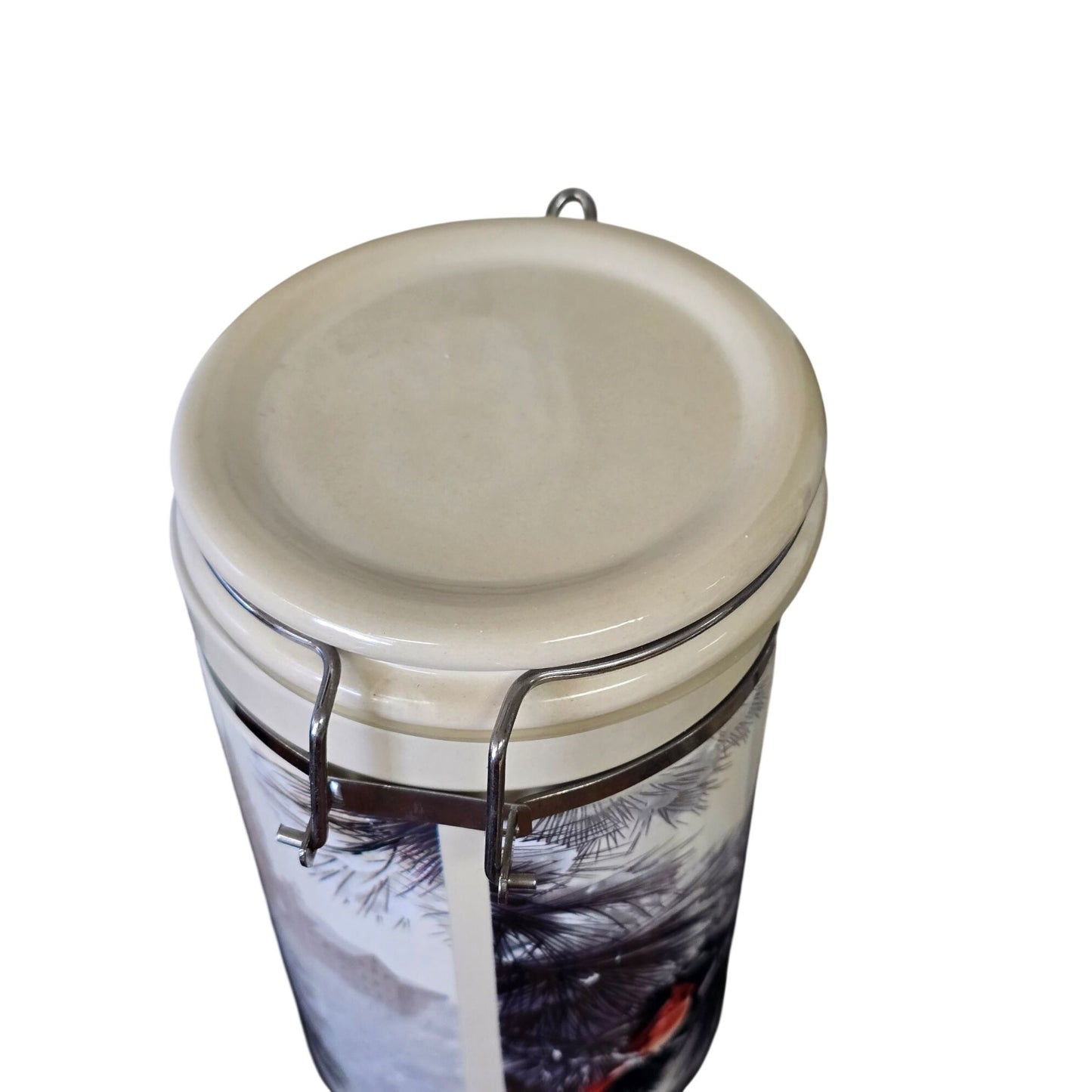 Scarlet Sanctuary Cardinal Ceramic Canister