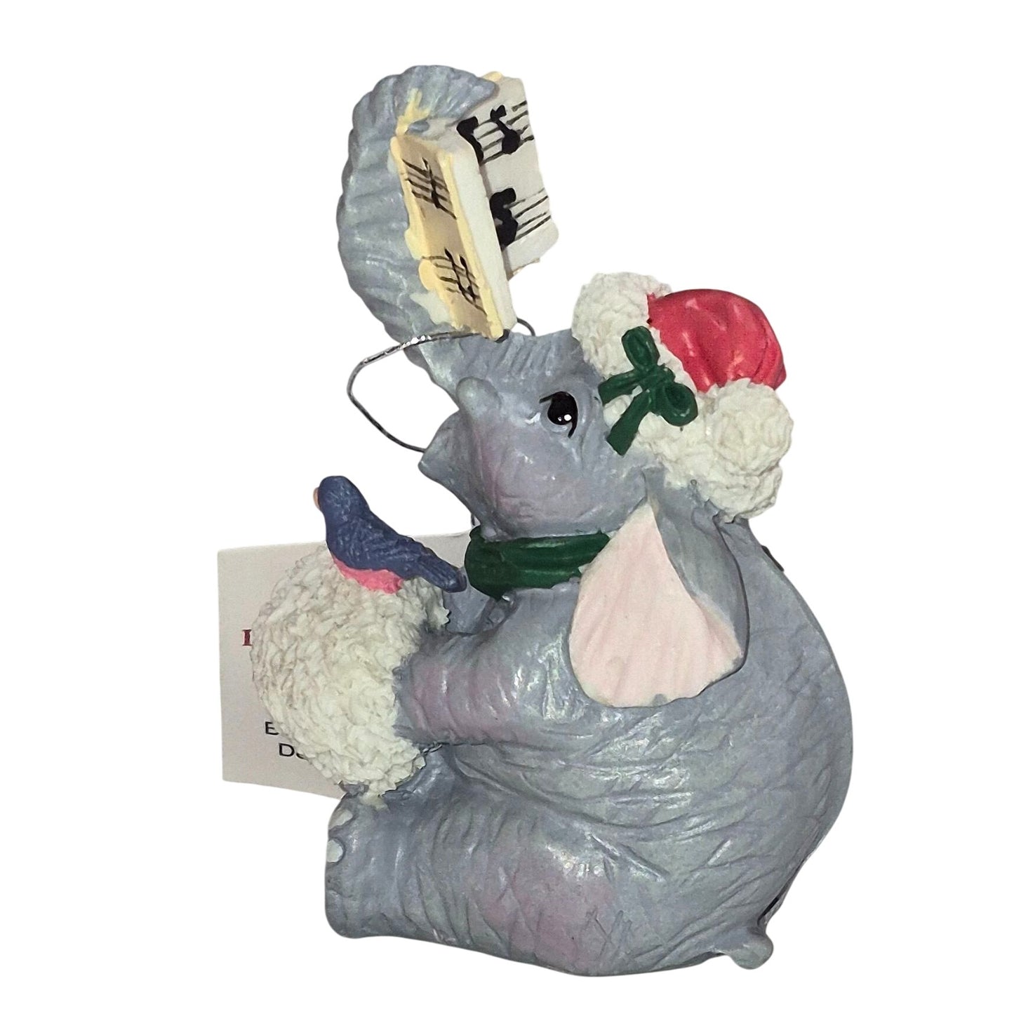 Lucky Phants #1052 - 1995 Elephant Figurine Music Sheet Ornament