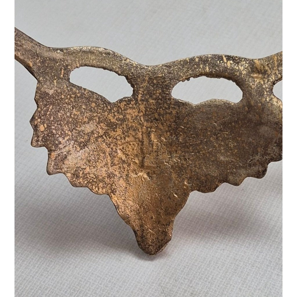 Vintage Grape Leaf Brass Centerpiece Stand with Bowl