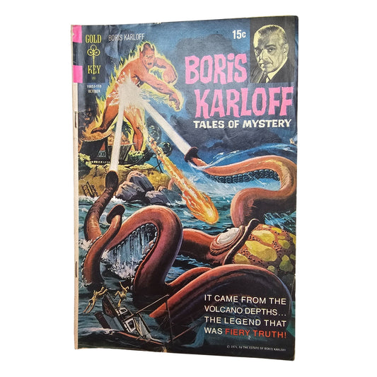 Vintage Gold Key Comics Boris Karloff Tales Of Mystery Issue 15C 1971 Sci-Fi Horror Illustrated