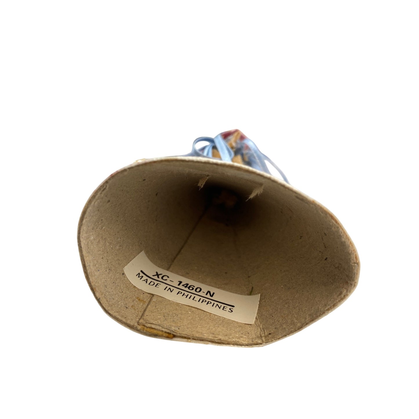 Handcrafted Straw Angel With Floral Accents