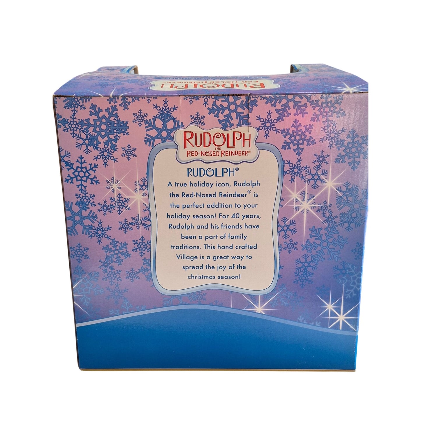 2005 Brass Key Rudolph Red Nosed Reindeer Porcelain Collectible Village House