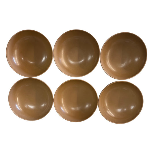 Set Of 6 Prolon Vintage Brown e Bowls