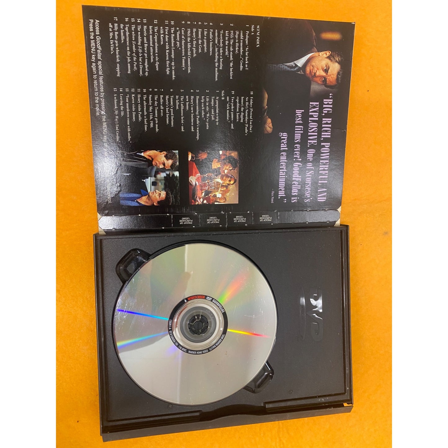 Goodfellas DVD 1990 Academy Award Winner Best Supporting Actor Joe Pesci Drama