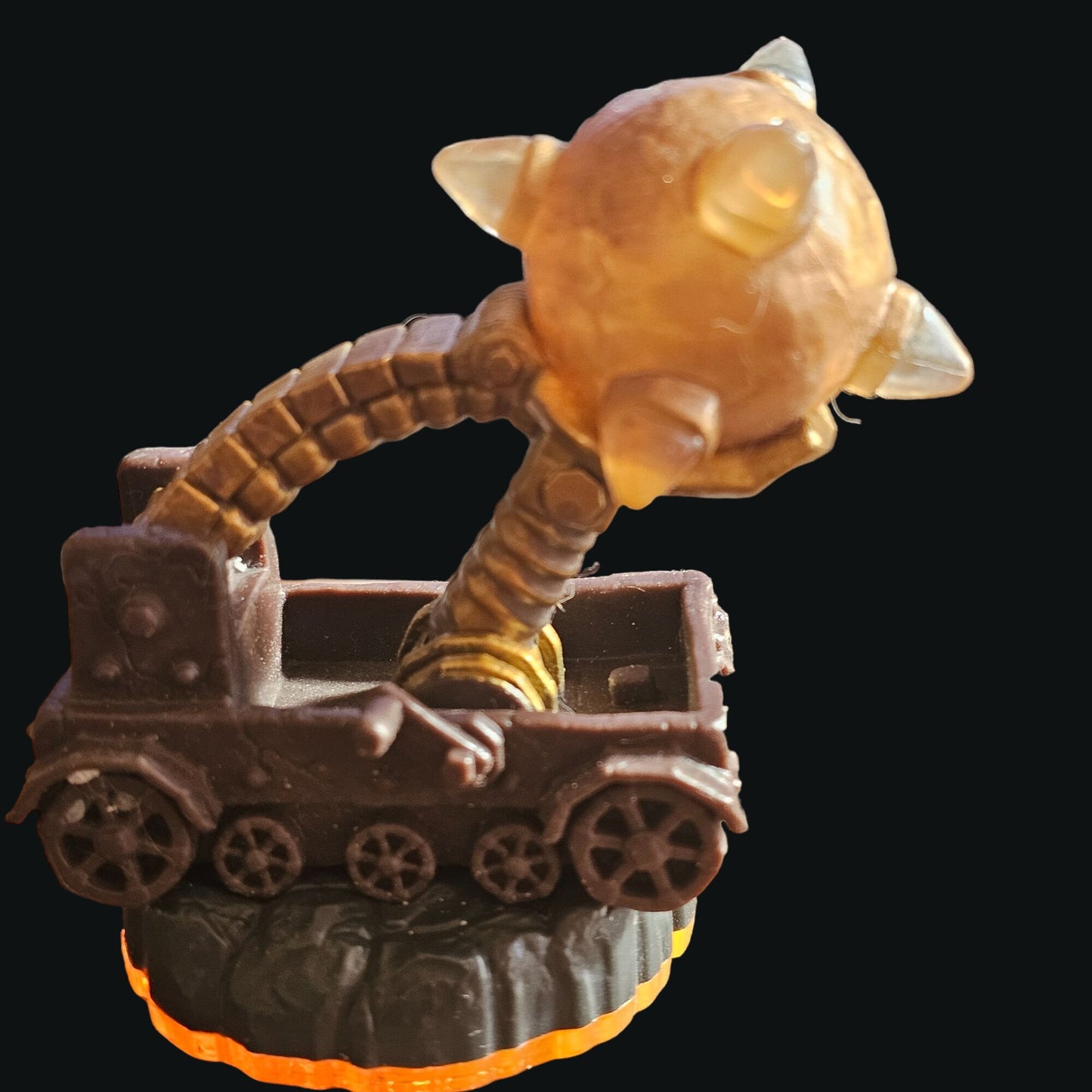 Skylanders Activision Battlecast Spiked Ball Minecart Figure With Orange Base