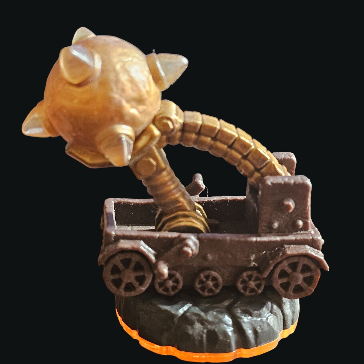 Skylanders Activision Battlecast Spiked Ball Minecart Figure With Orange Base