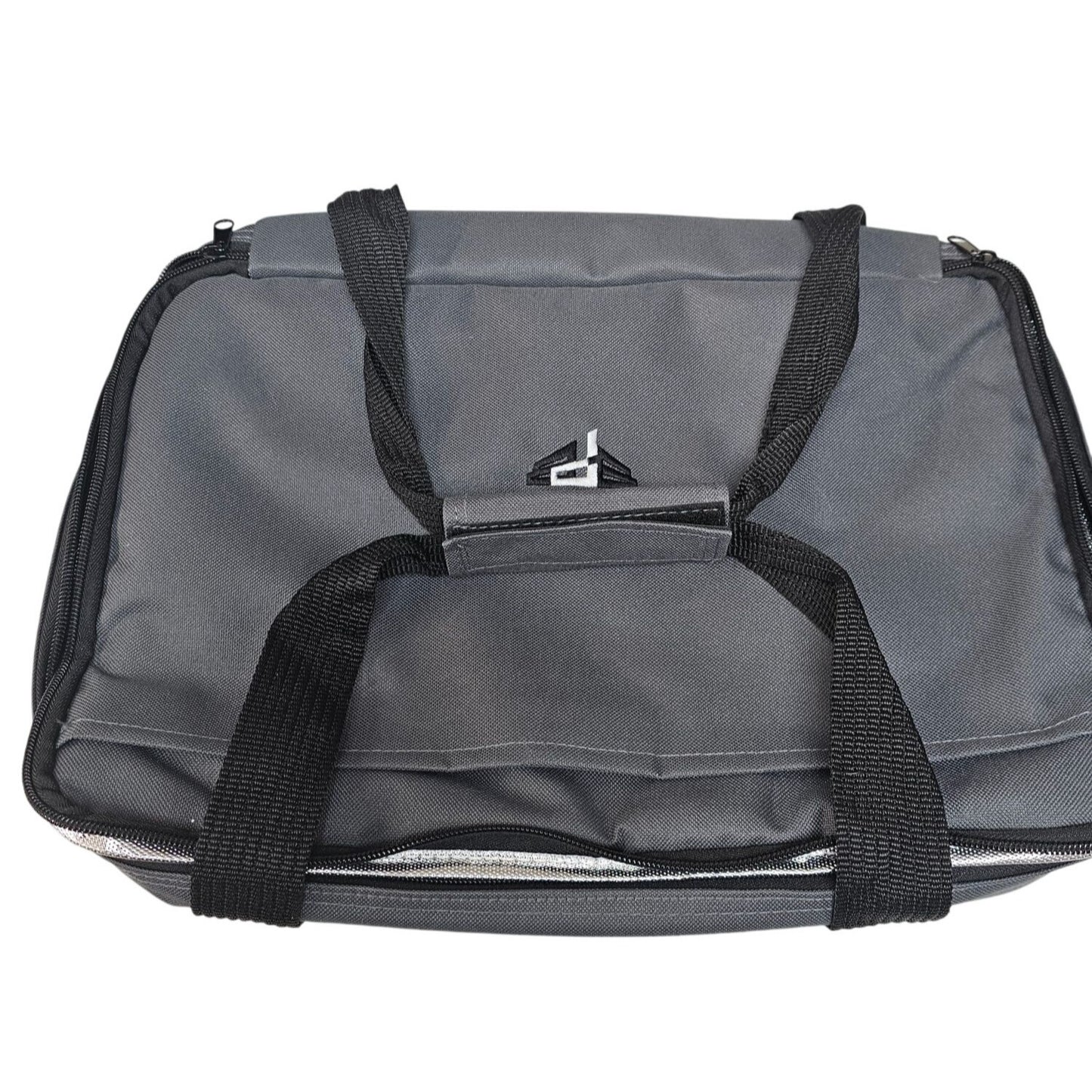 Bauer Design Build Gray Koozie Insulated Cake Pan Bag Dual Zipper & Handle Durable Cooler Tote