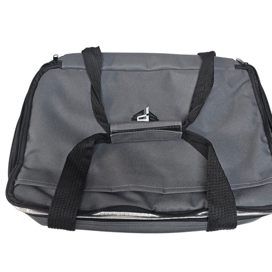 Bauer Design Build Gray Koozie Insulated Cake Pan Bag Dual Zipper & Handle Durable Cooler Tote