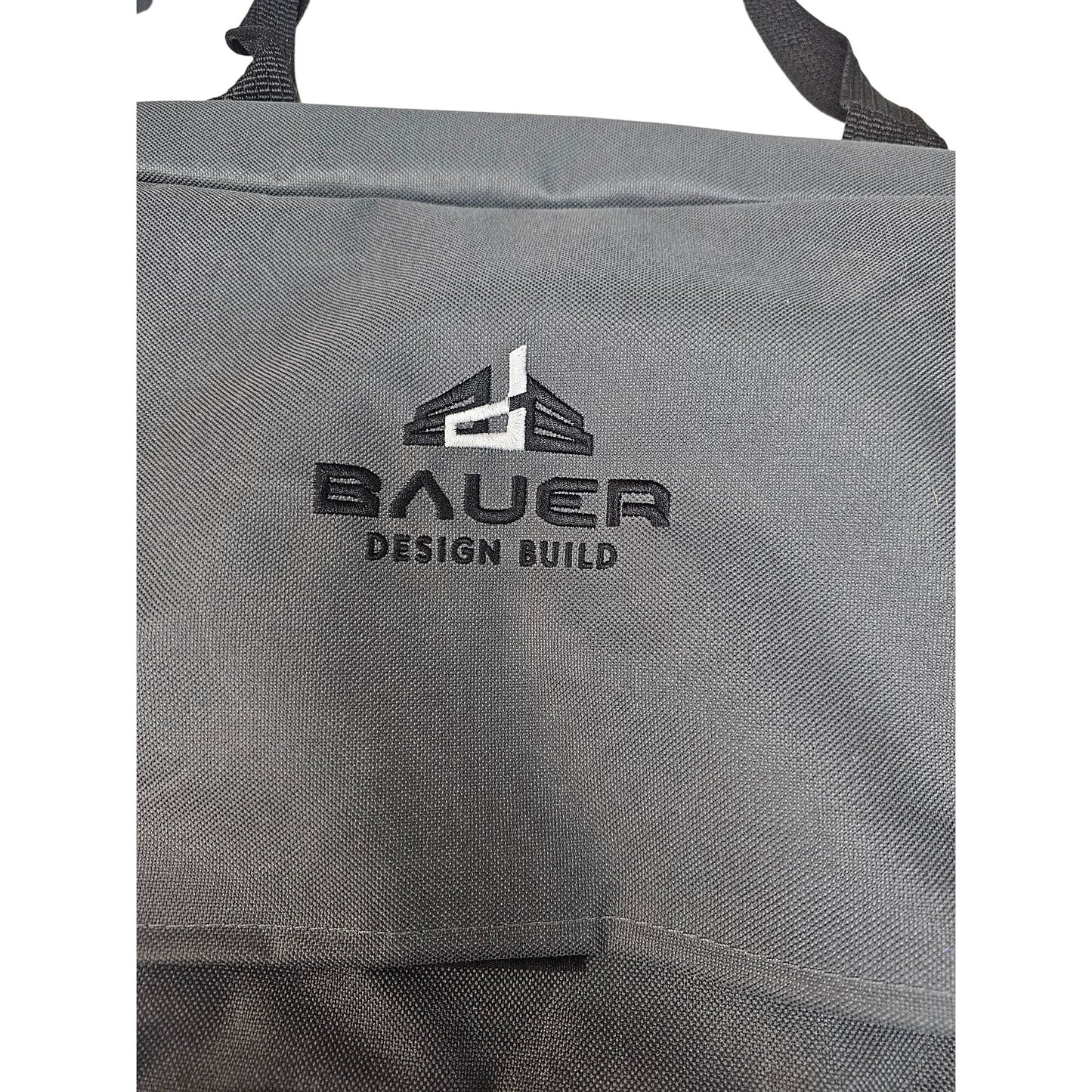 Bauer Design Build Gray Koozie Insulated Cake Pan Bag Dual Zipper & Handle Durable Cooler Tote