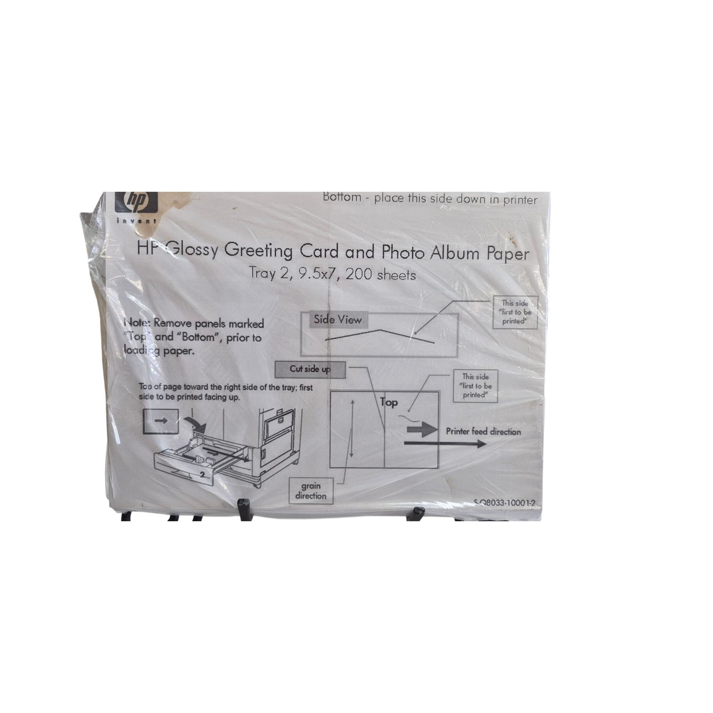 HP Glossy Greeting Card Photo Album Paper Pre -Scored Tray 2 Crafts