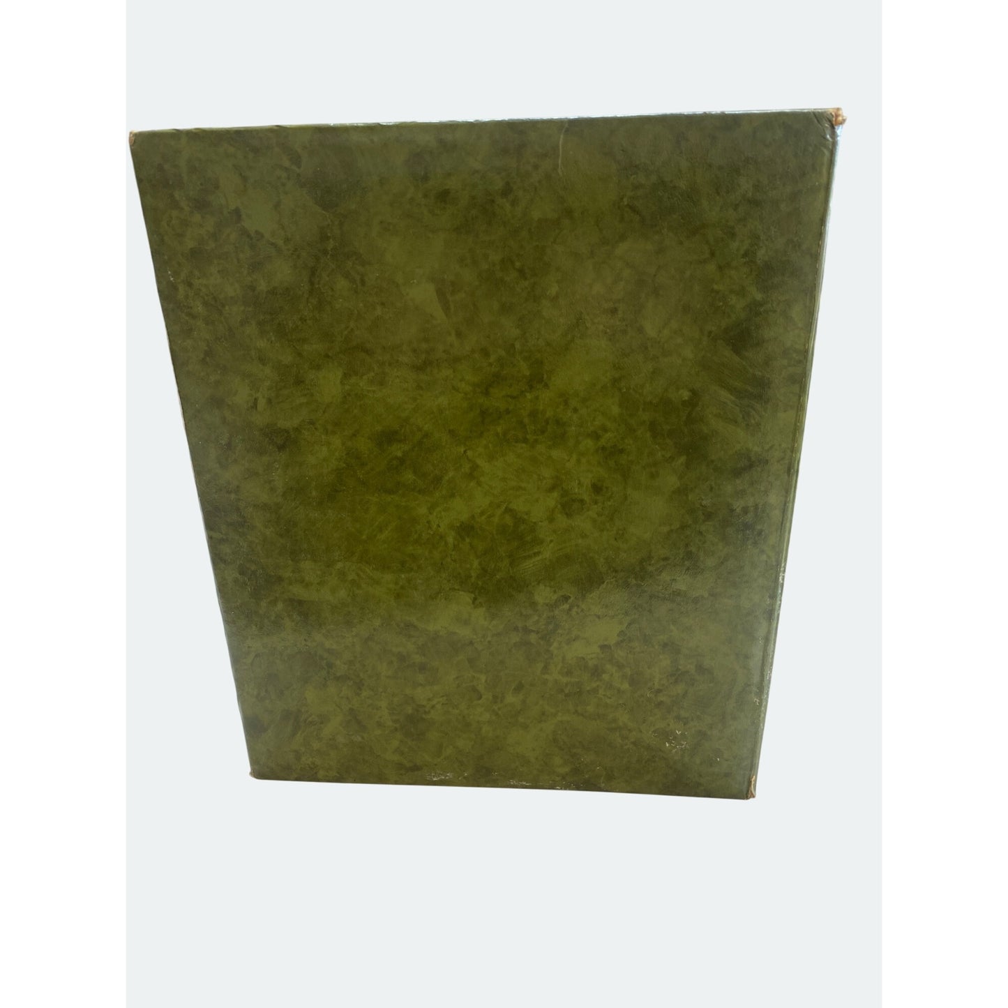 Vintage Green Photo Album Binder With Protective Sleeves For Collectibles Or Photos 3.5”x3.5”