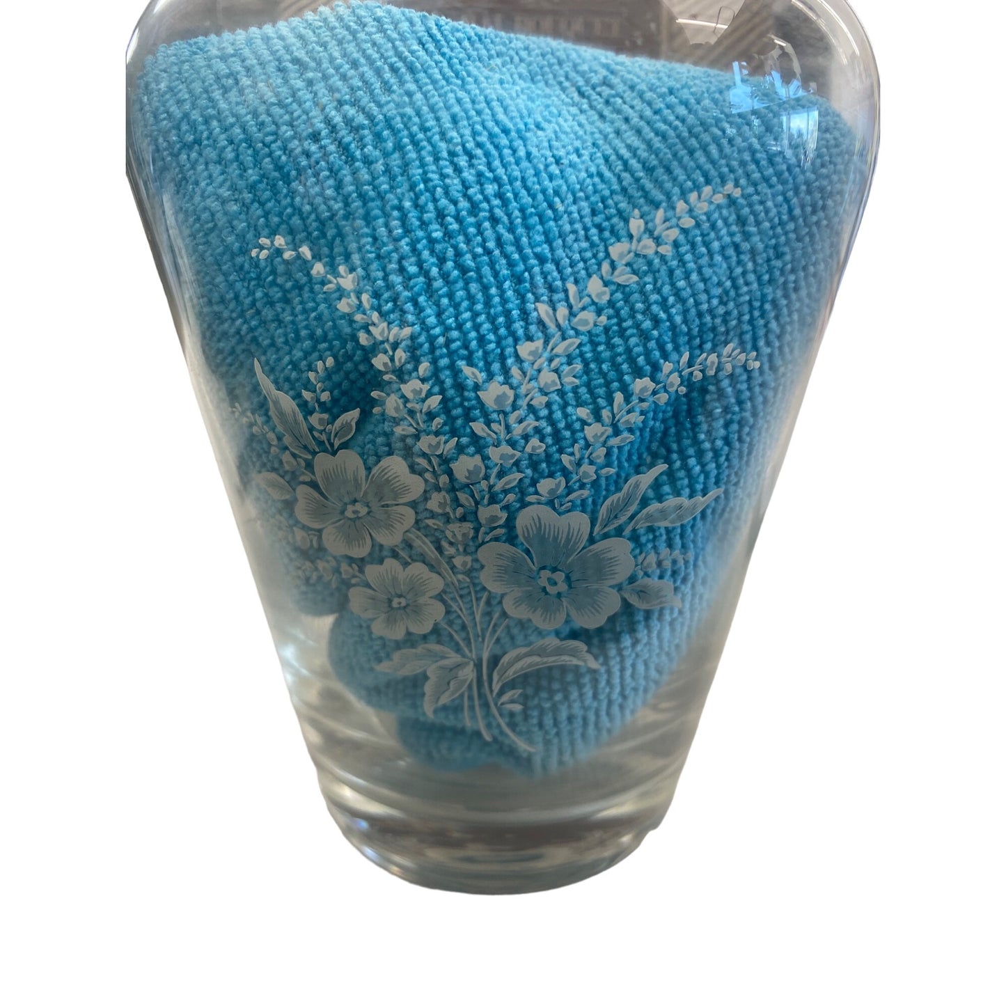 Avon Floral Bouquet Crystal Vase