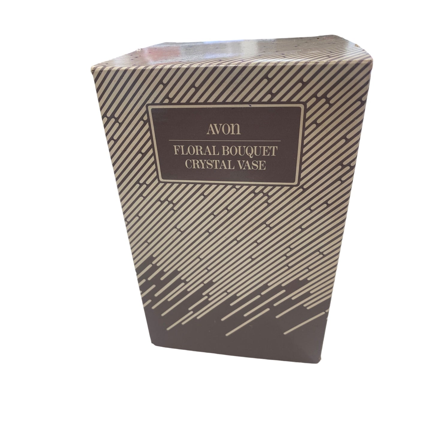Avon Floral Bouquet Crystal Vase