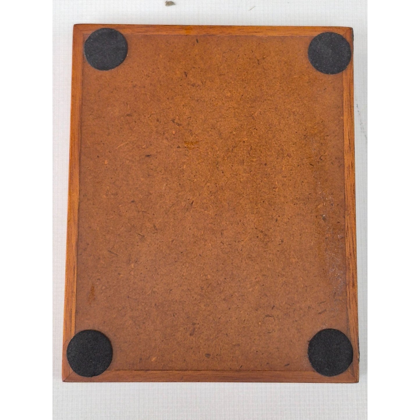 Vintage Velvet Lined Wood Trinket Box