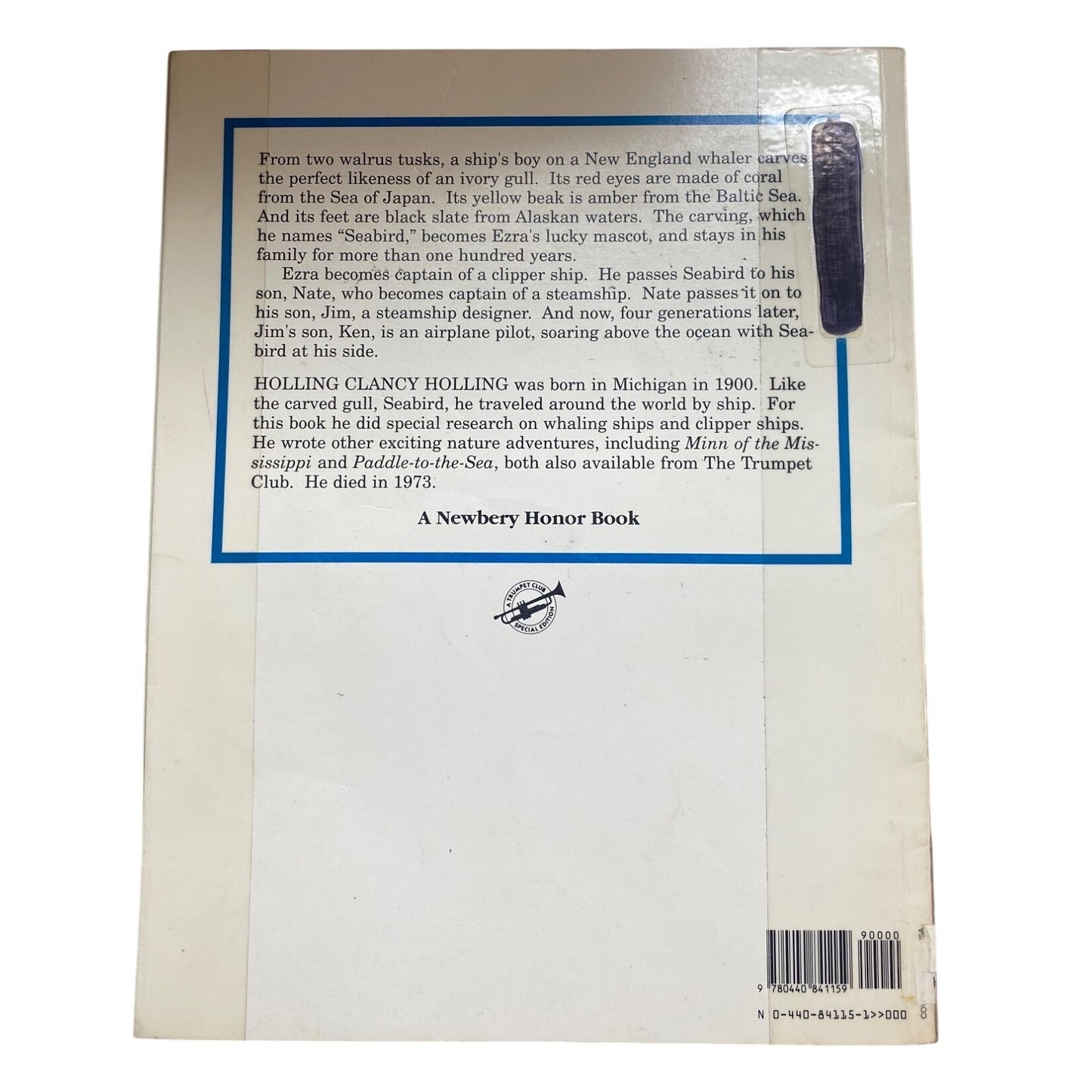 Seabird By Holling Clancy Holling Paperback Newbery Honor Book