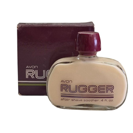 Avon Rugger After Shave Soother 4 Fl Oz With Original Box For Men
