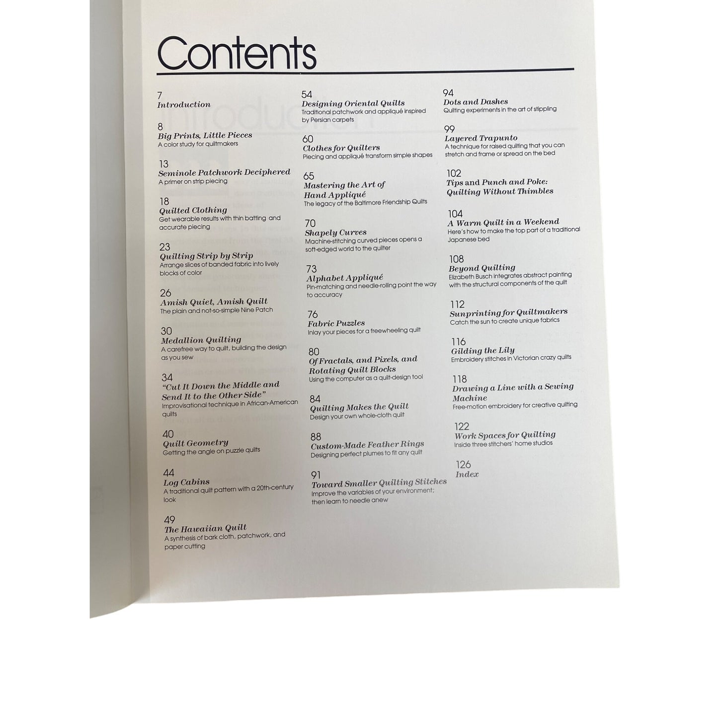 Quilts And Quilting from Threads 1991 Book Taunton Press