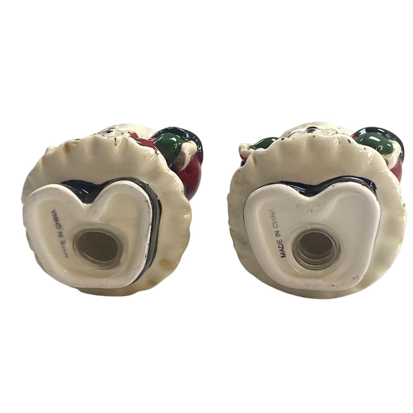 Santa Claus Ceramic Salt & Pepper Shakers Set