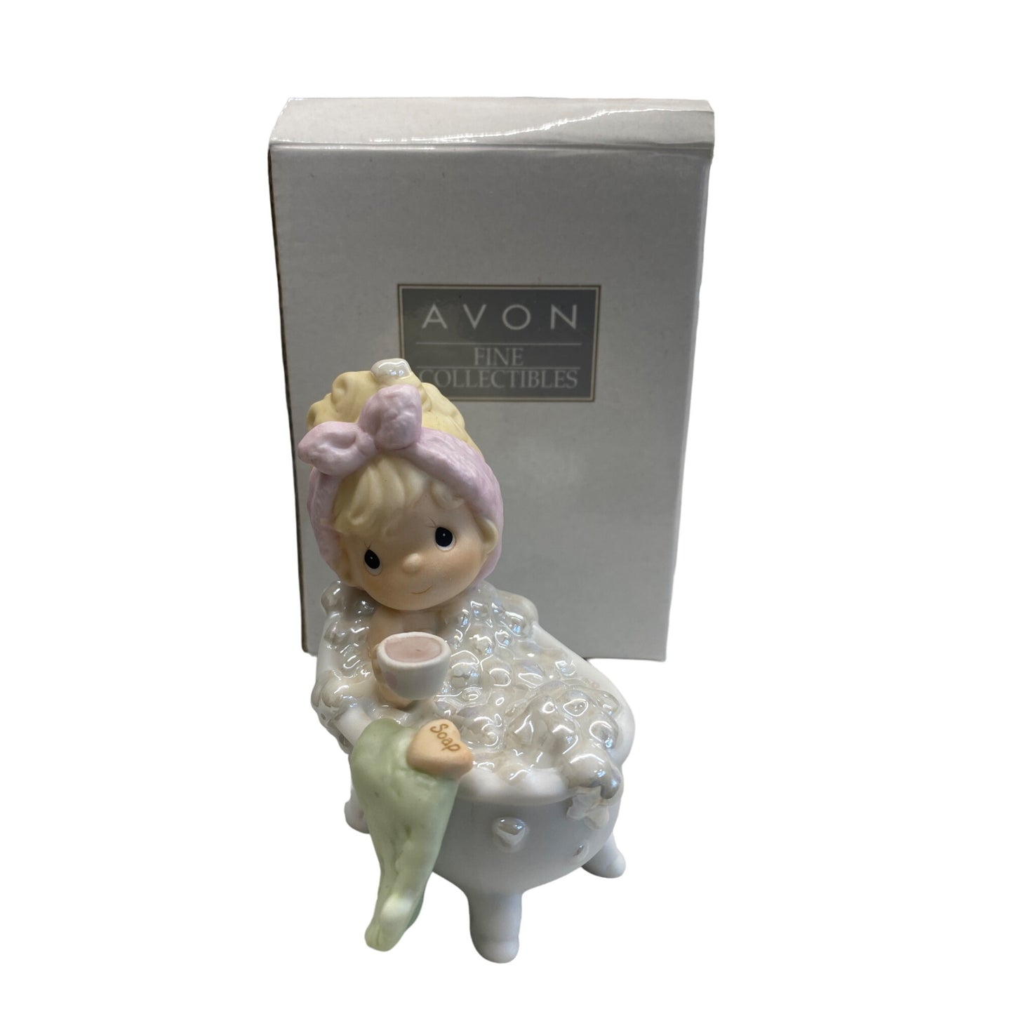 Avon Precious Moments Soap Bubbles Figurine 1998 Collectible