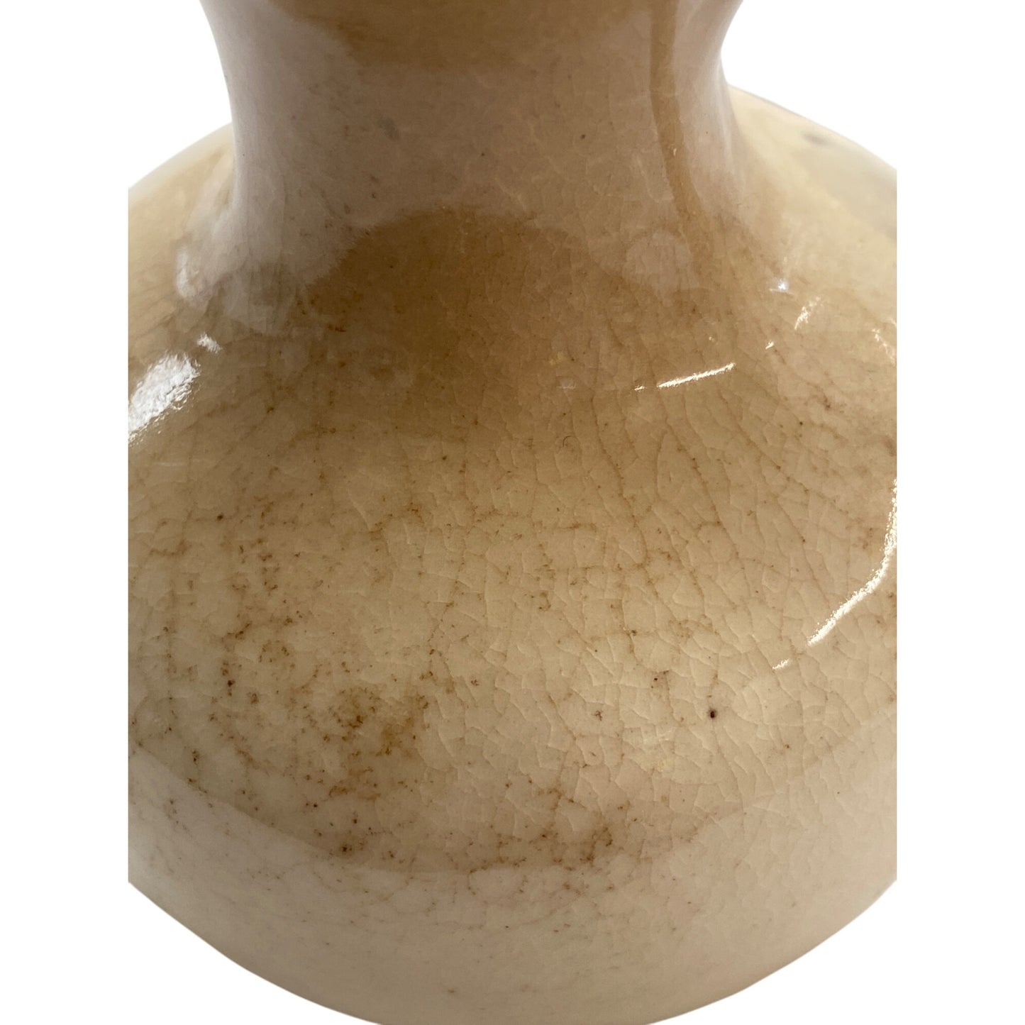 Vintage Oil Ceramic Pitcher With Lid & Hand-Painted Dancing Dutch Figures