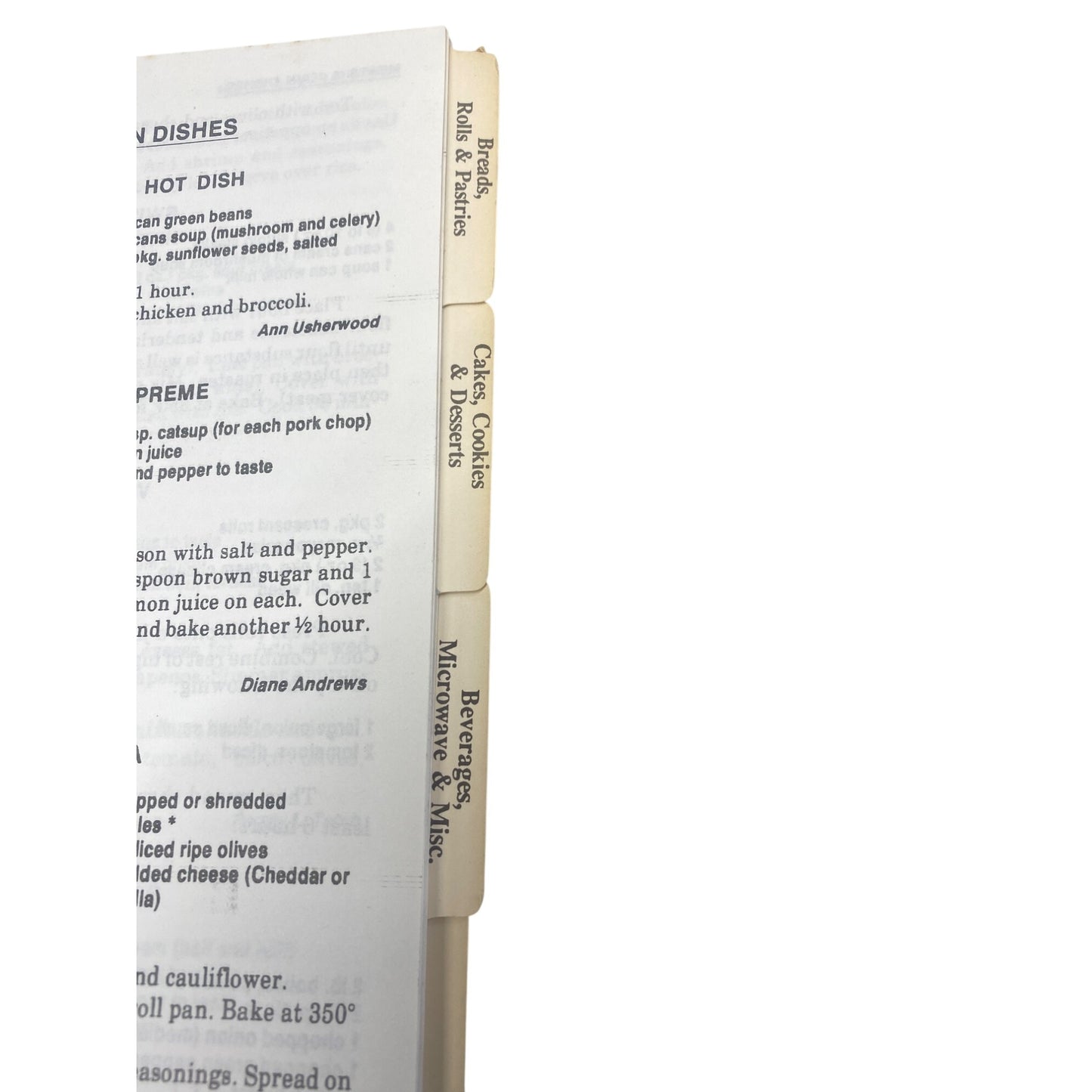 Vintage "Seasoned With Love" Spiral Cookbook Emily First Response Unit 1974 Tabs