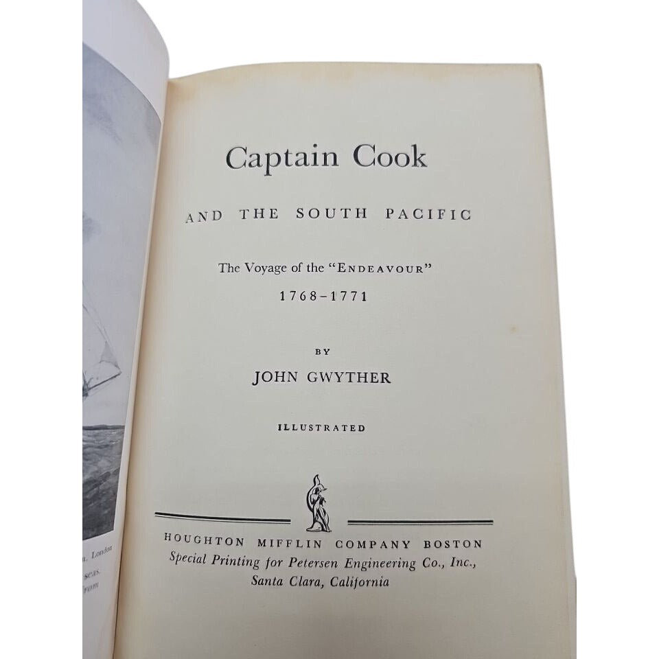 Captain Cook And The South Pacific  Book By John Gwyther 1954 Edition Illustrated