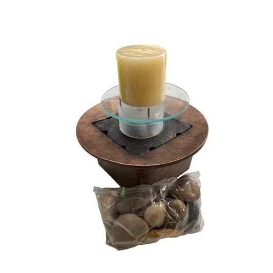 Avon Wellness Rock Waterfall Fountain With Candle & Pebbles
