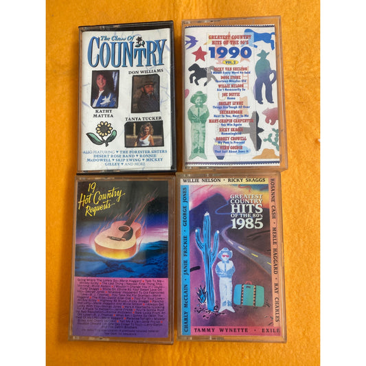 Vintage Country Music Cassette Tapes Collection