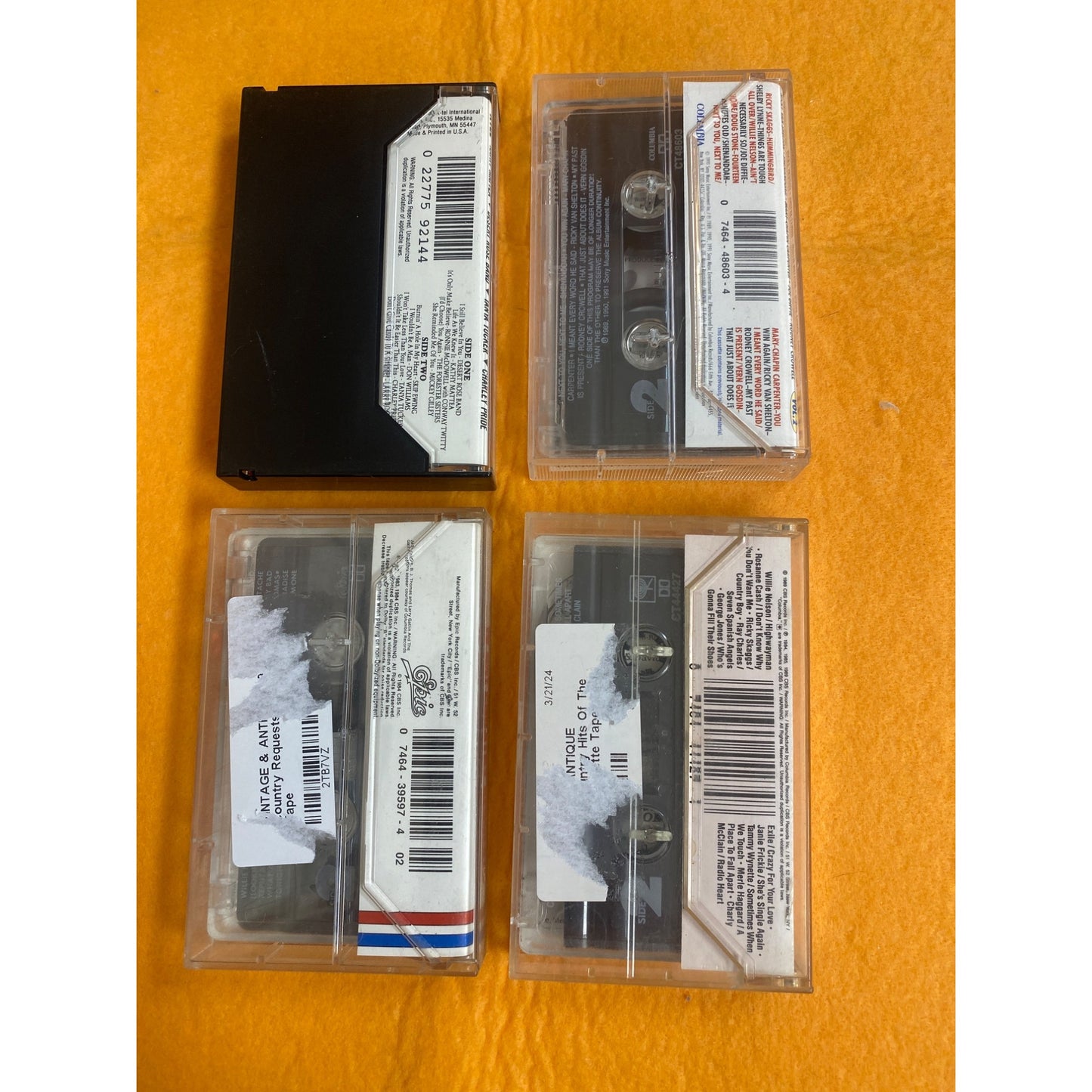 Vintage Country Music Cassette Tapes Collection