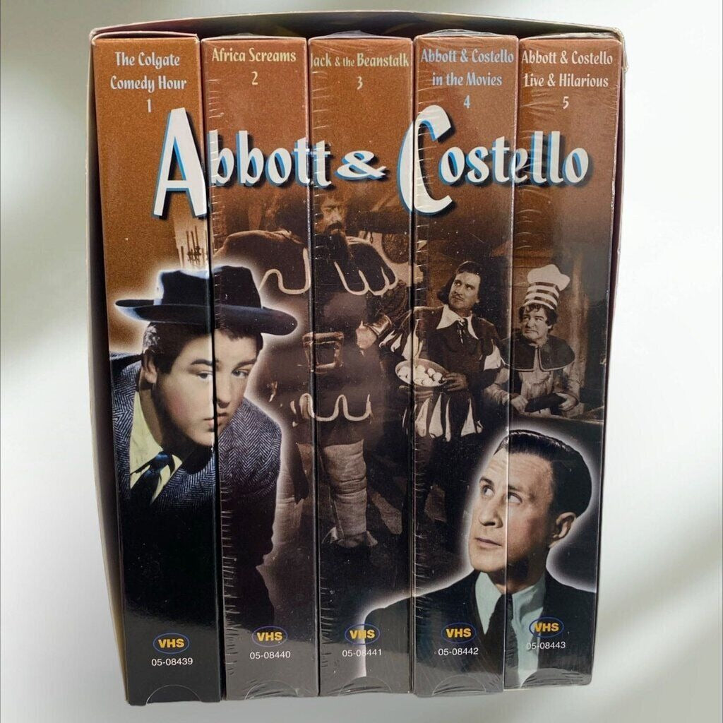 Abbott & Costello VHS 5 Tape  Collector Series