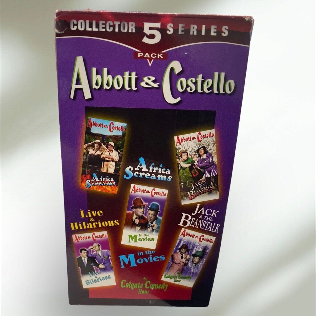 Abbott & Costello VHS 5 Tape  Collector Series