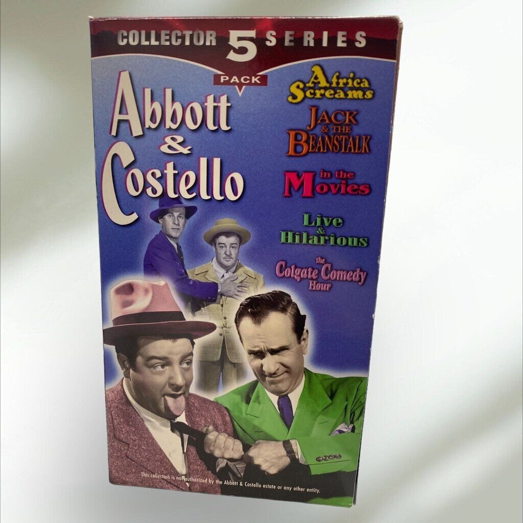Abbott & Costello VHS 5 Tape  Collector Series