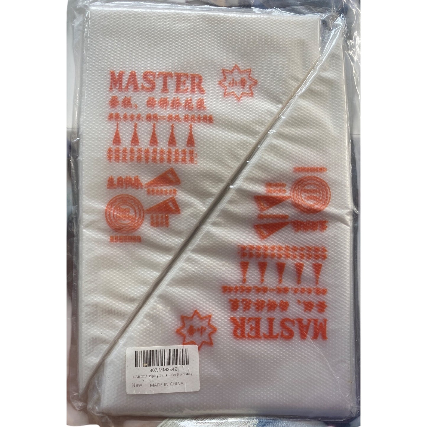 200 pcs Plastic Pastry Piping Bags