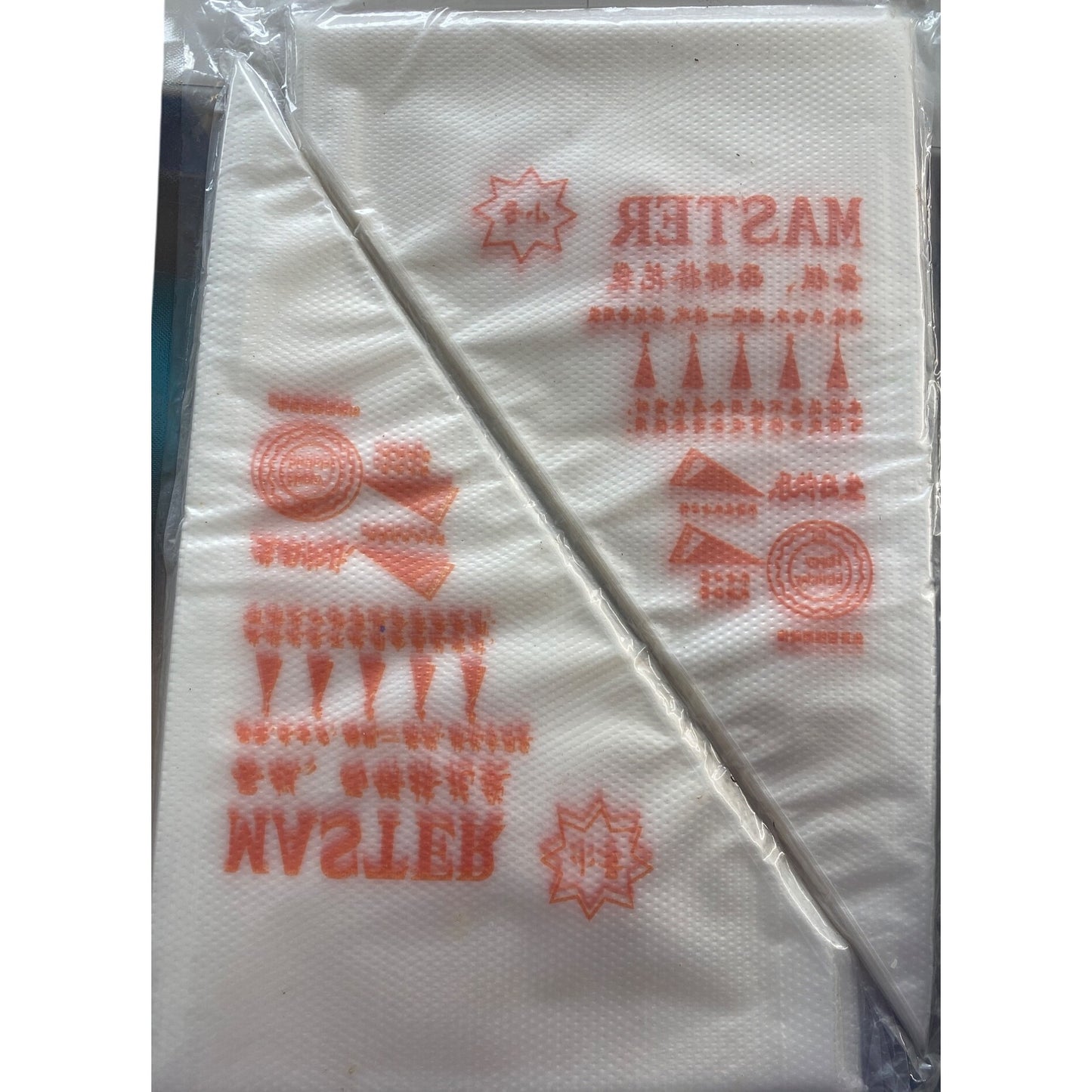 200 pcs Plastic Pastry Piping Bags