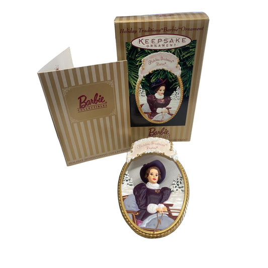 Hallmark 1997 Holiday Traditions Barbie Collectible Keepsake Ornament