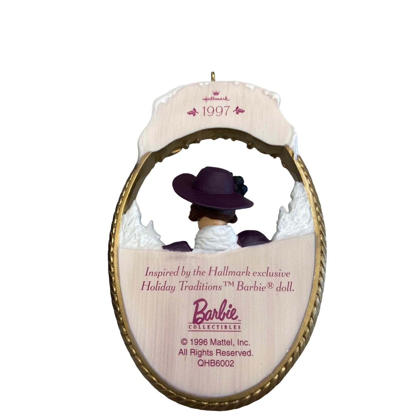 Hallmark 1997 Holiday Traditions Barbie Collectible Keepsake Ornament