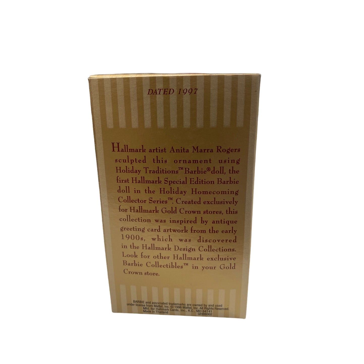 Hallmark 1997 Holiday Traditions Barbie Collectible Keepsake Ornament