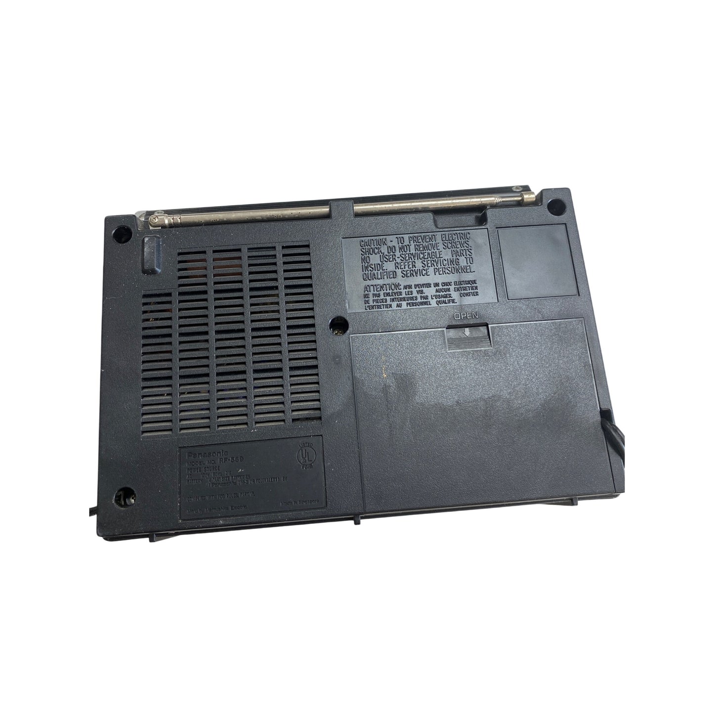 Vintage Panasonic RF-589 AM/FM 2 Band Radio Parts Only