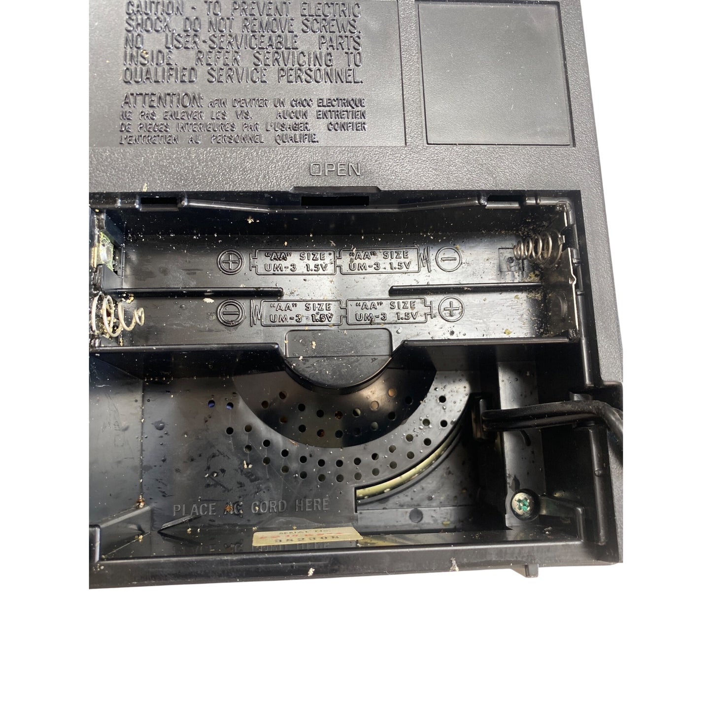 Vintage Panasonic RF-589 AM/FM 2 Band Radio Parts Only