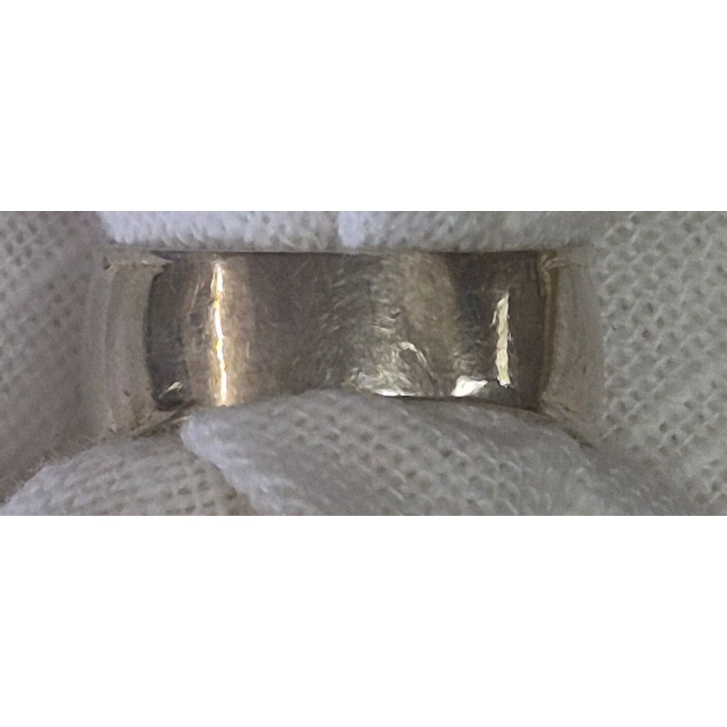 .925 Sterling Silver Dome Ring Size 8.5 Polished Finish Wide Band Women Or Men