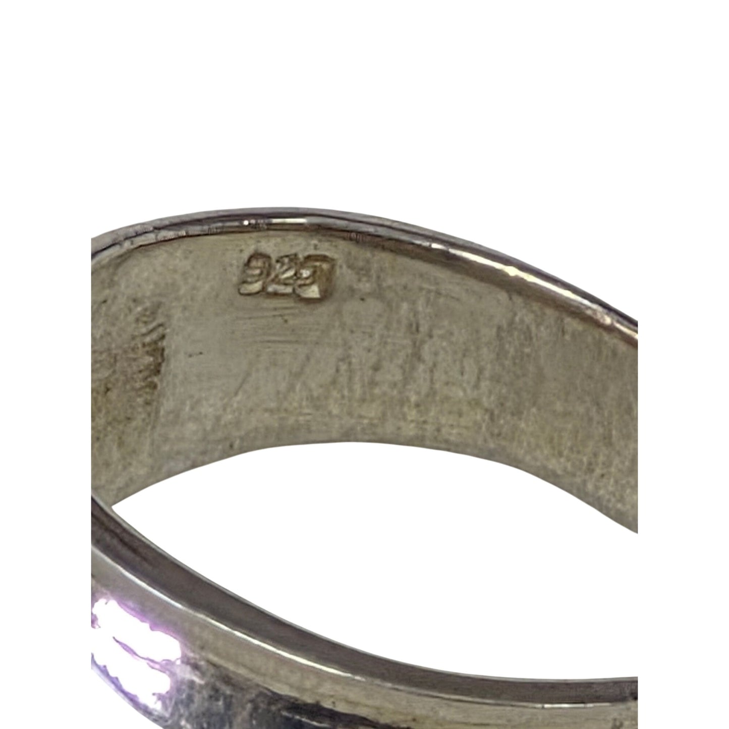 .925 Sterling Silver Dome Ring Size 8.5 Polished Finish Wide Band Women Or Men