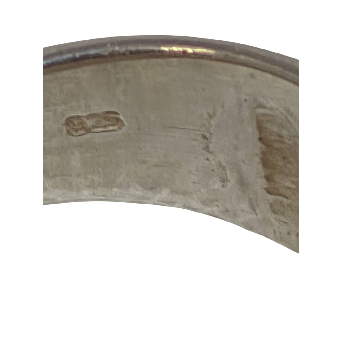 .925 Sterling Silver Dome Ring Size 8.5 Polished Finish Wide Band Women Or Men